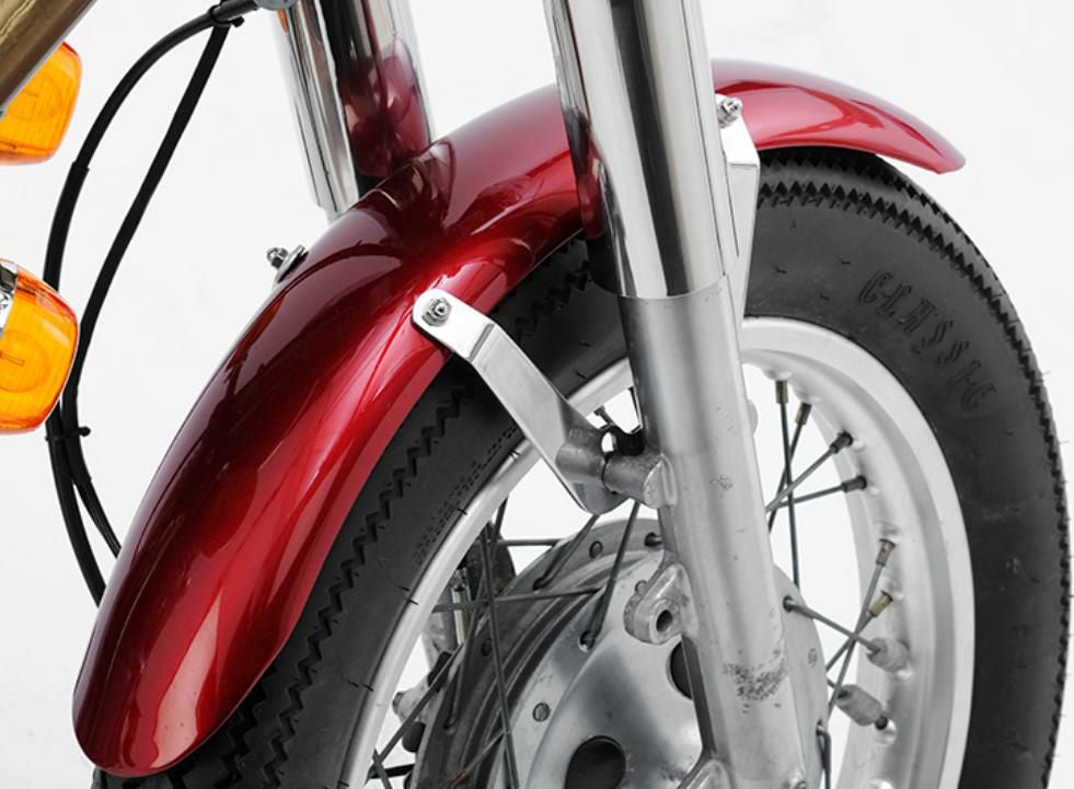 ヤマハ SR400/500 フロントフェンダー ブラック モーターロック