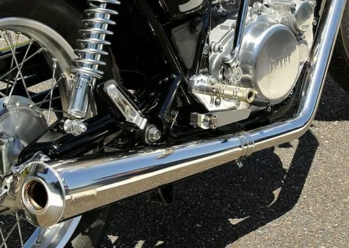 SR400 マフラー Motor Rock モーターロック オールドスタイル手曲げマフラー SR400
