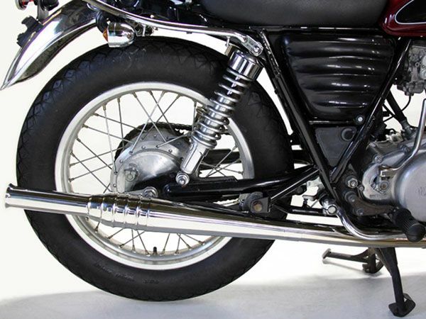 SR400ﾄﾗﾝﾍﾟｯﾄﾏﾌﾗｰ ﾌﾙｴｷ YAMAHA（ヤマハ） トランペット マフラー/SR400/SR500 : 部品屋K&W