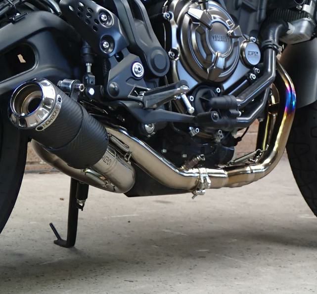 mt-07 フルエキチタンマフラー　リアルスペック　ガスレポ付属【ジャンク】 ヤマハ MT-07 マフラー | モトパーツ(MOTO PARTS)