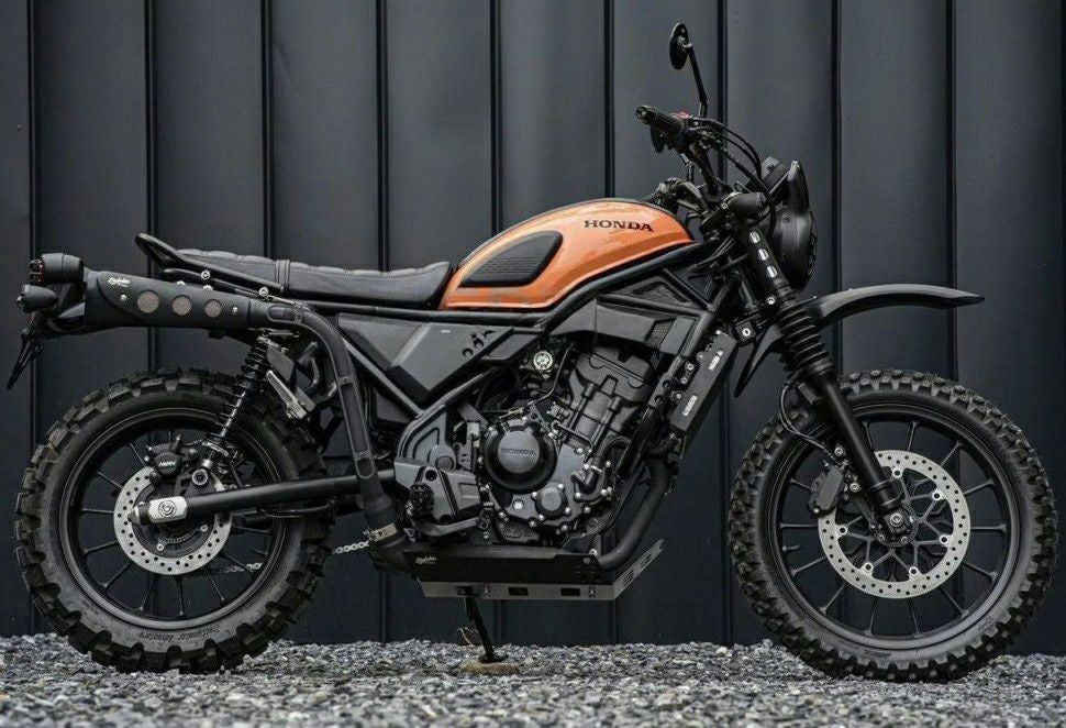 レトロ スクランブラー スリップオンエキゾースト ホンダ CL300-500用 ホンダ CL250/500 レトロスクランブラー スリップオンマフラー