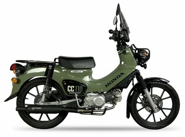 クロスカブ 22- フルエキゾーストマフラー IRONHEAD ROUND BLACK