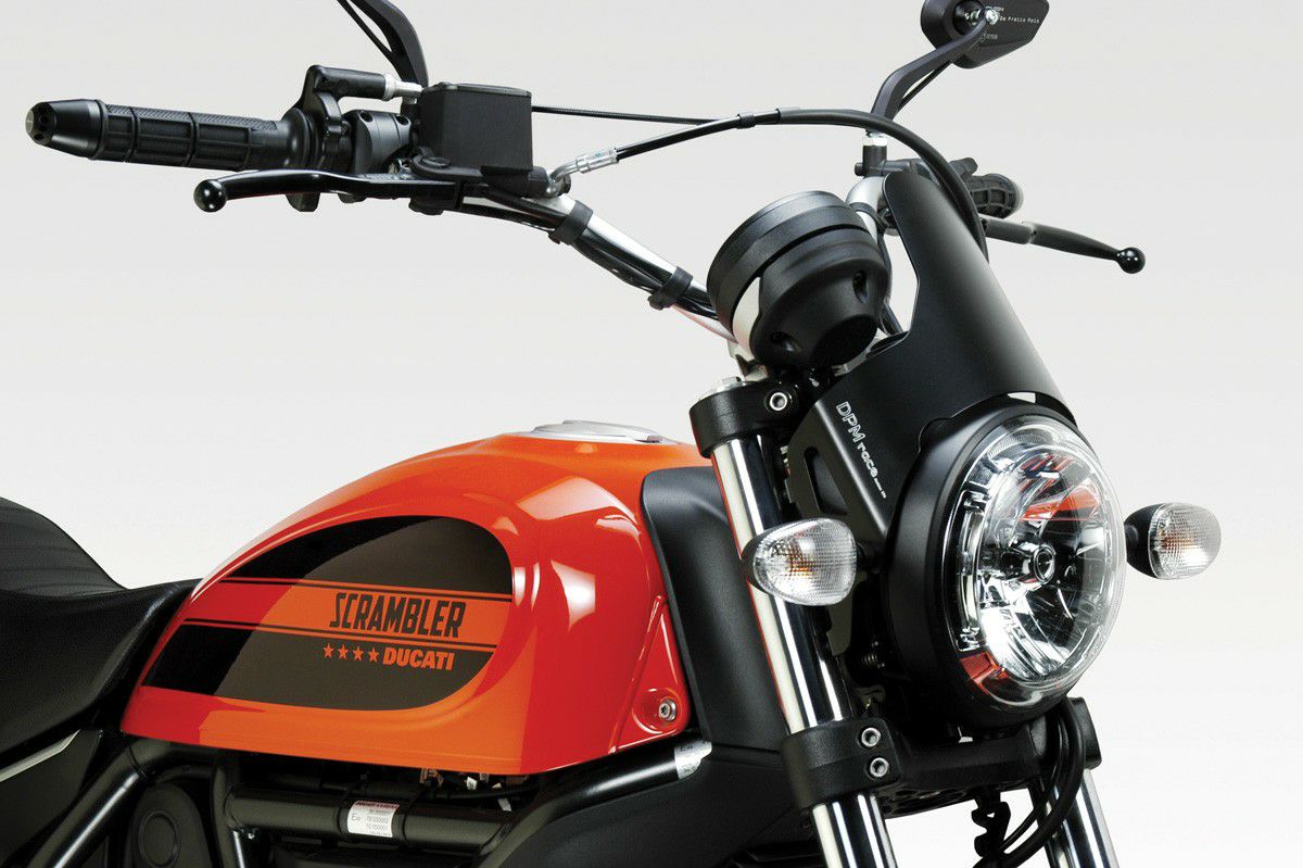 DUCATI スクランブラー 400/800 リアサスペンションカバー アルミ