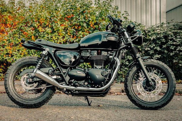 トライアンフ ボンネビル T100 16～ スリップオンマフラー ブラッシュ