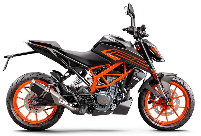KTM 125DUKE 24- バーエンドミラー＆プロテクターキット ブラック 左右
