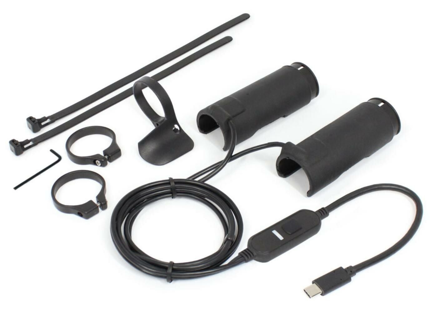 オプミッド 汎用 クリップグリップヒーター2 USBタイプA 10W固定 OPMID