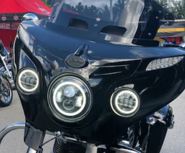 インディアン用 4.5インチLED補助ランプ ブラックアウト HOGWORKZ