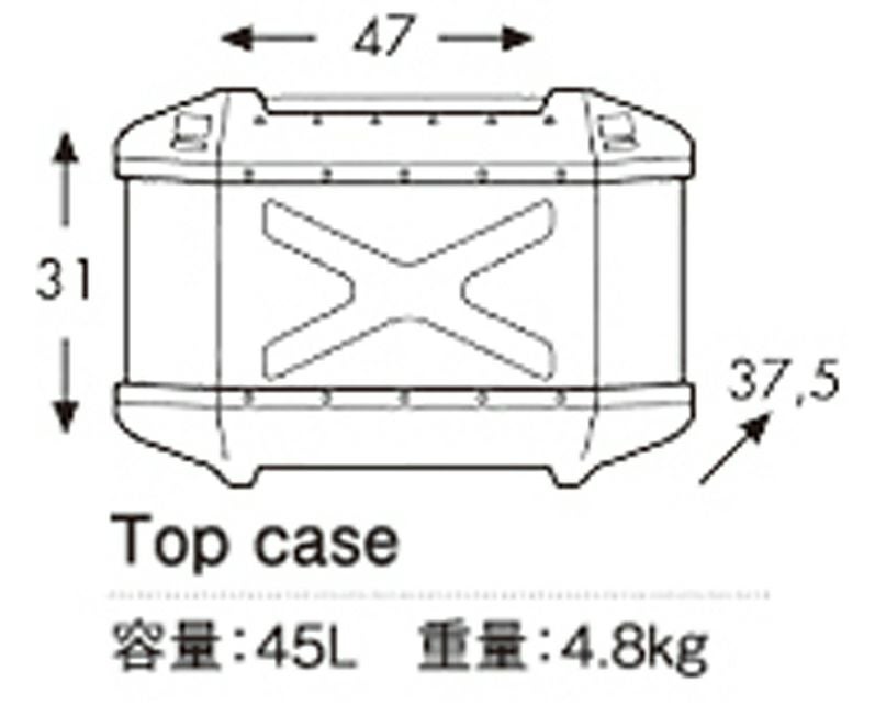ヘプコ＆ベッカー(HEPCO＆BECKER) XPLORER トップケース45L ブラック-02