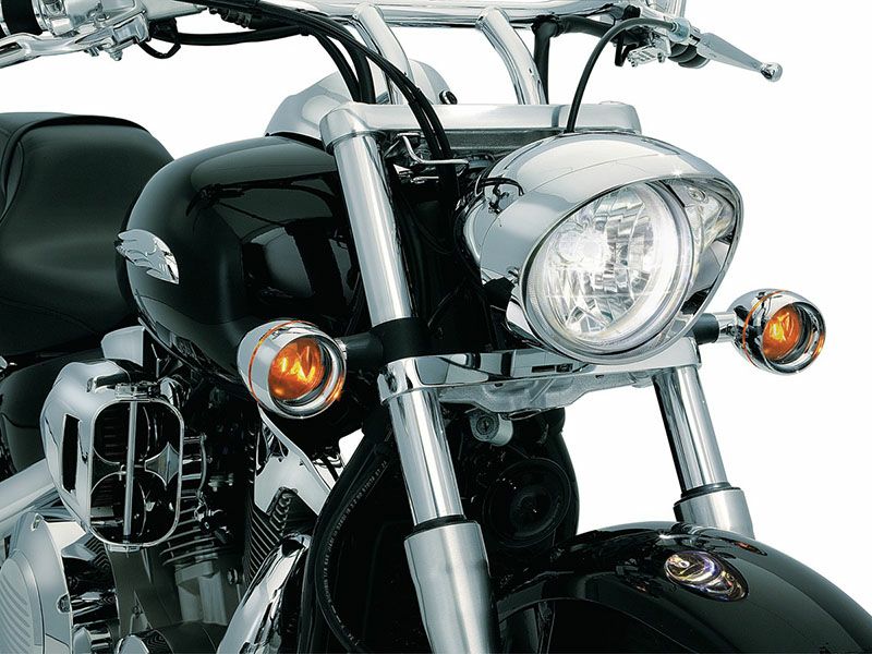 KURYAKYN DEEP DISHベゼル アンバーレンズ VTX1800/1300 VN2000/1600