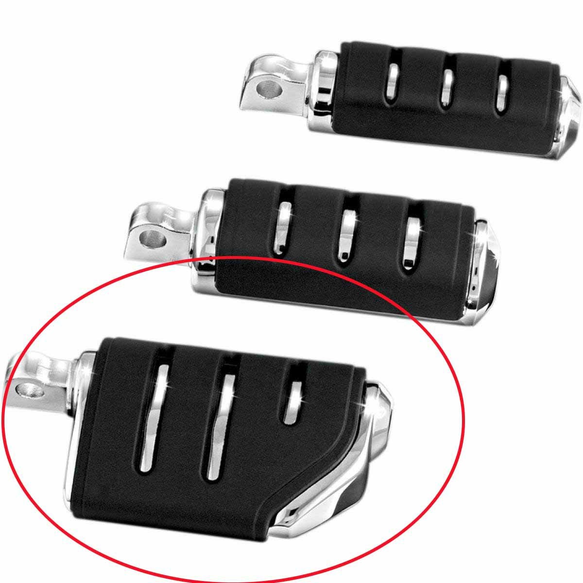 KURYAKYN TRIDENT(トライデント) ISOペグ Dually クローム アダプタ無し 左右ペア-02