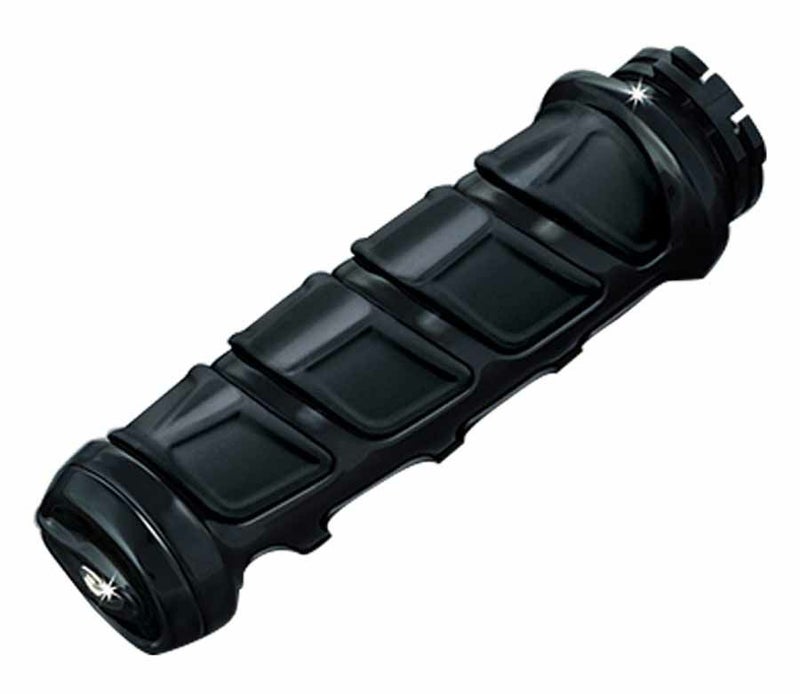 KURYAKYN KINETICグリップ ブラック 1ペア 1インチハンドルバー ホンダ スズキ用_1