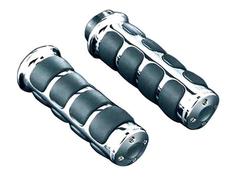 KURYAKYN ISO グリップ クローム 1ペア ホンダ汎用_1