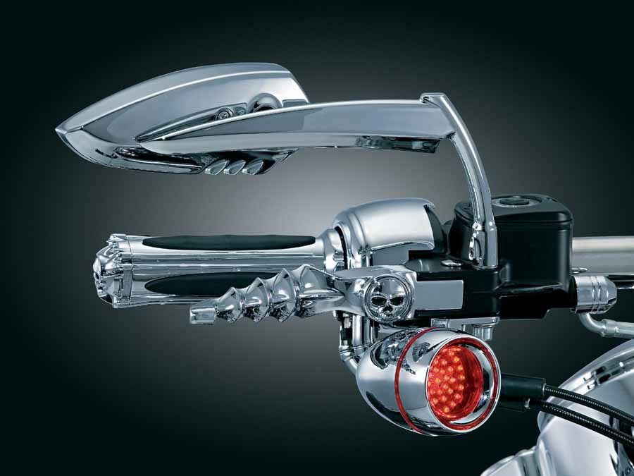 KURYAKYN SCYTHEミラー クローム ペア 汎用 | バイクカスタムパーツ