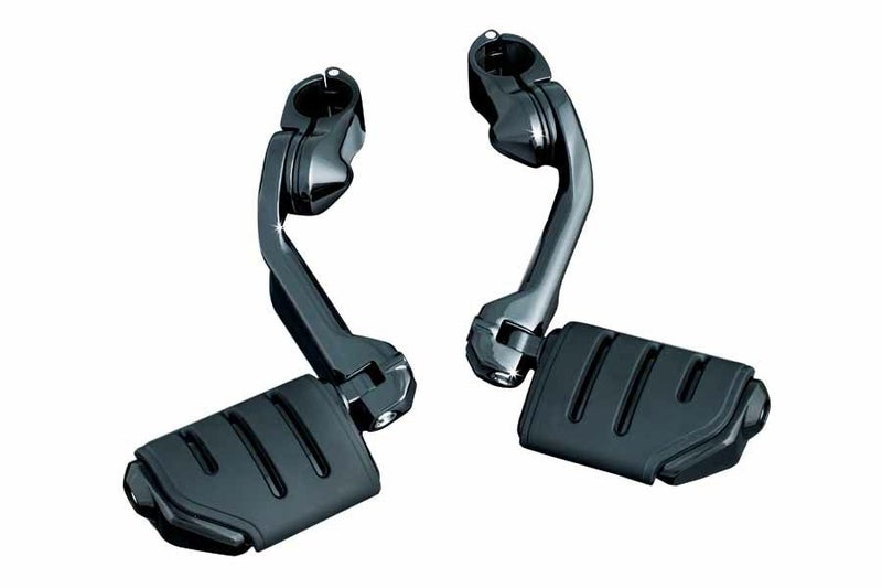 KURYAKYN アジャスタブルクルーズマウント Trident Dually ロングアーム ブラック 左右セット_1