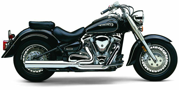 ヤマハxv1600マフラー スーパートラップマフラー 極太スラッシュカット2in1マフラー90Φ/XV1600,1700(ロードスター1600