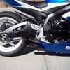 VOODOO ショーティ スリップオン・マフラー ポリッシュ GSX-R750/600 06-07-03