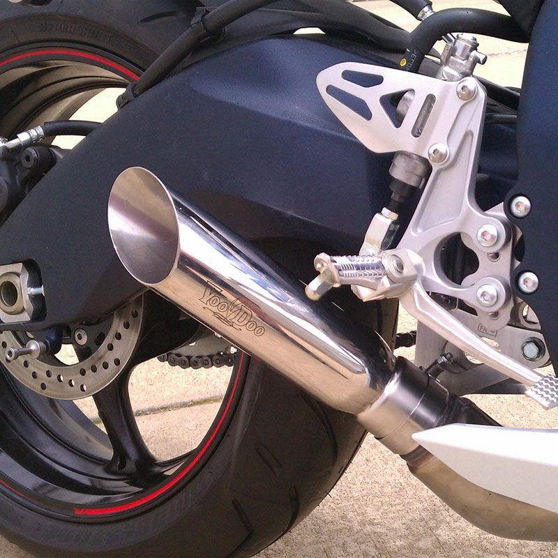 VOODOO ショーティ スリップオン・マフラー ポリッシュ GSX-R1000 12-14-02