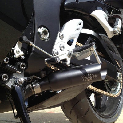 VOODOO ショーティ スリップオン・マフラー ブラック GSX1300R 隼 08 
