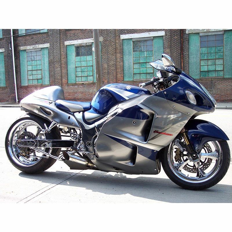 VOODOO ショーティ スリップオン・マフラー ポリッシュ GSX1300R 隼 01