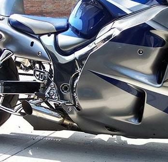 VOODOO ショーティ スリップオン・マフラー ポリッシュ GSX1300R 隼 01-07-04