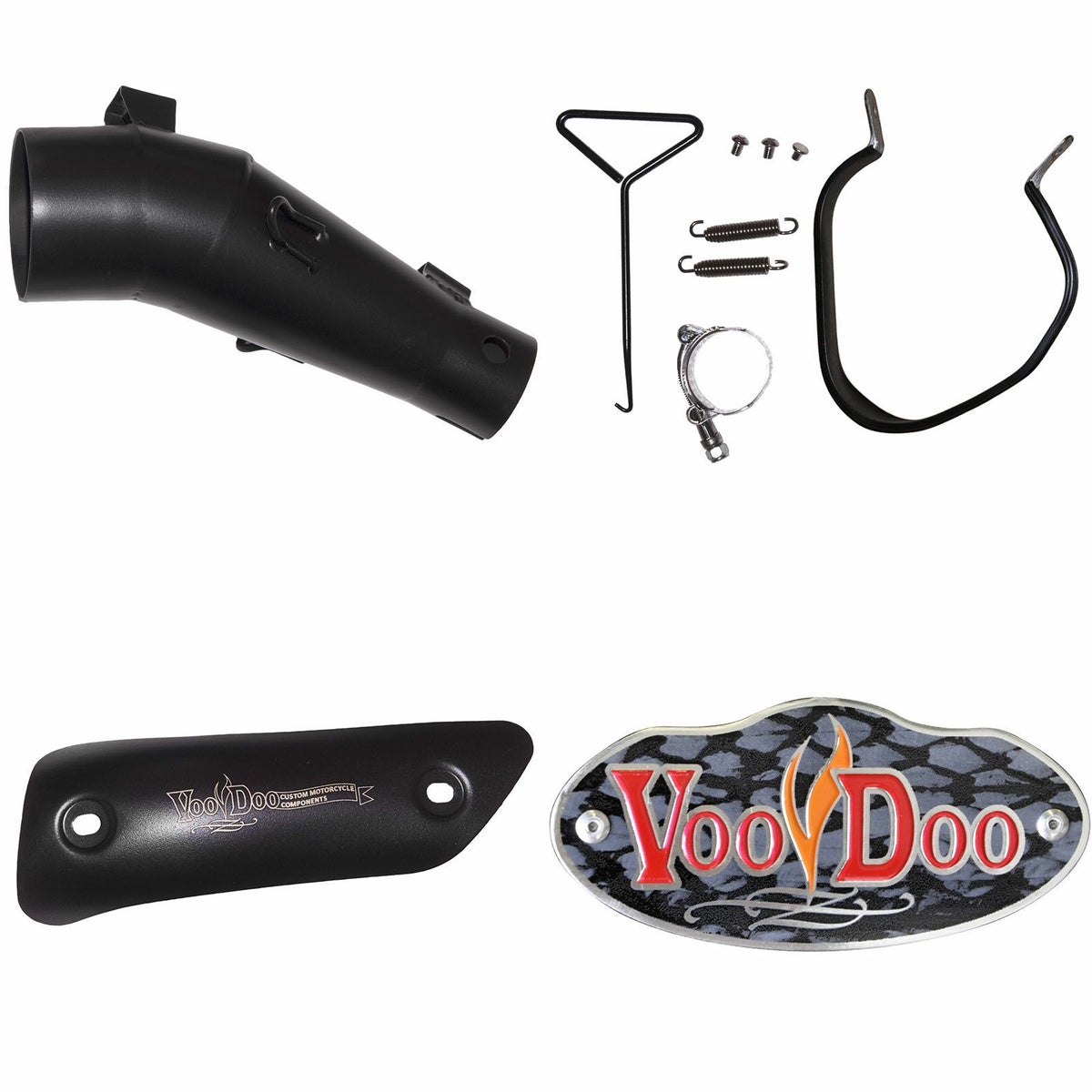 VOODOO パフォーマンス スリップオン・マフラー ブラック ニンジャ250R 08-13-02