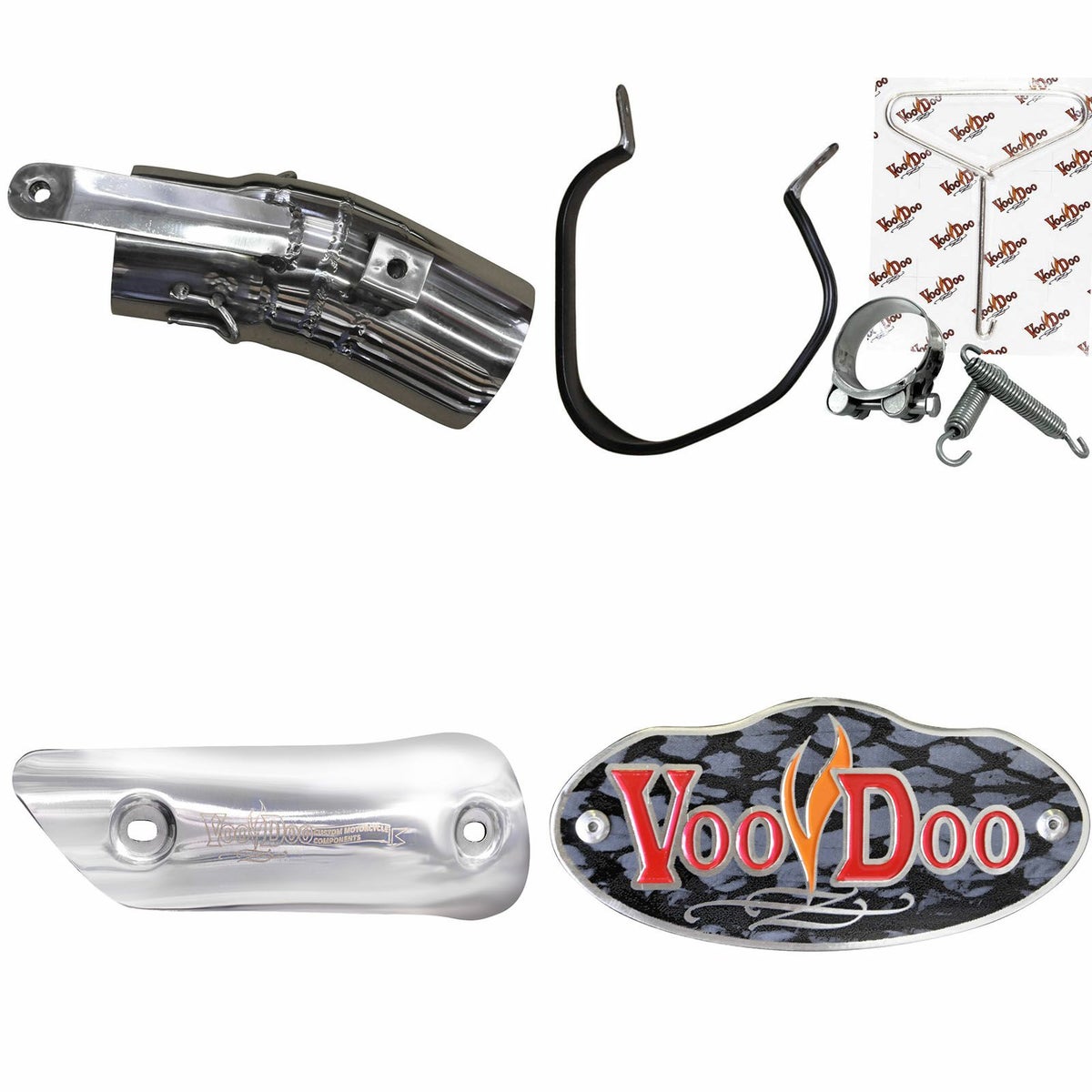 VOODOO パフォーマンス スリップオン・マフラー ポリッシュ GSX-R1000 12-16-02