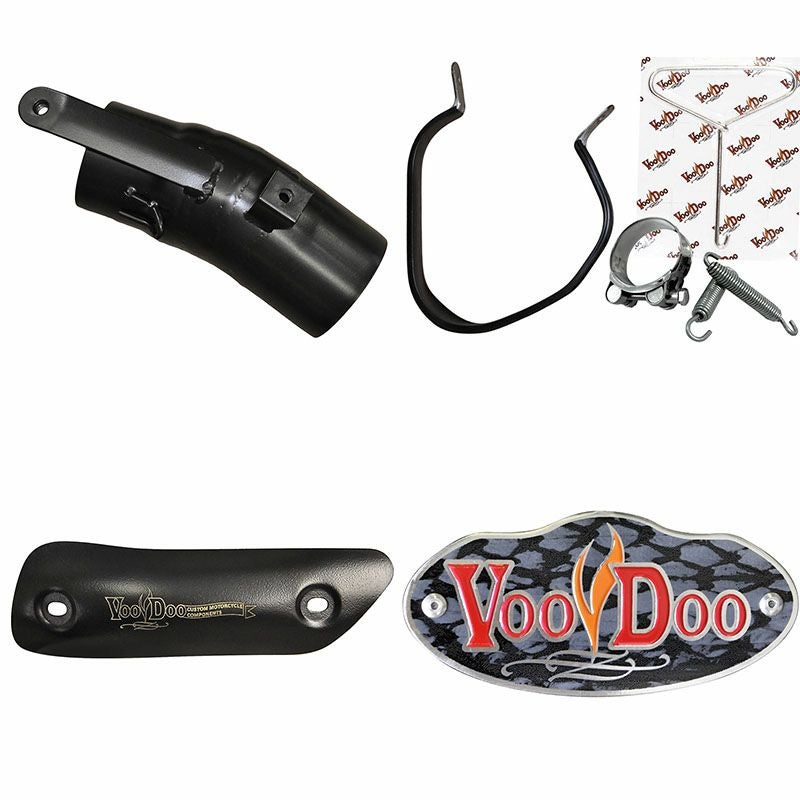 VOODOO パフォーマンス スリップオン・マフラー ブラック GSX-R1000 12-16-02