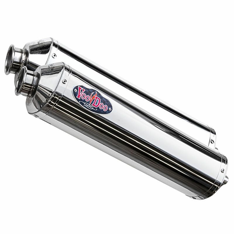 VOODOO パフォーマンス スリップオン・マフラー ポリッシュ GSX1300R 隼 99-07-01