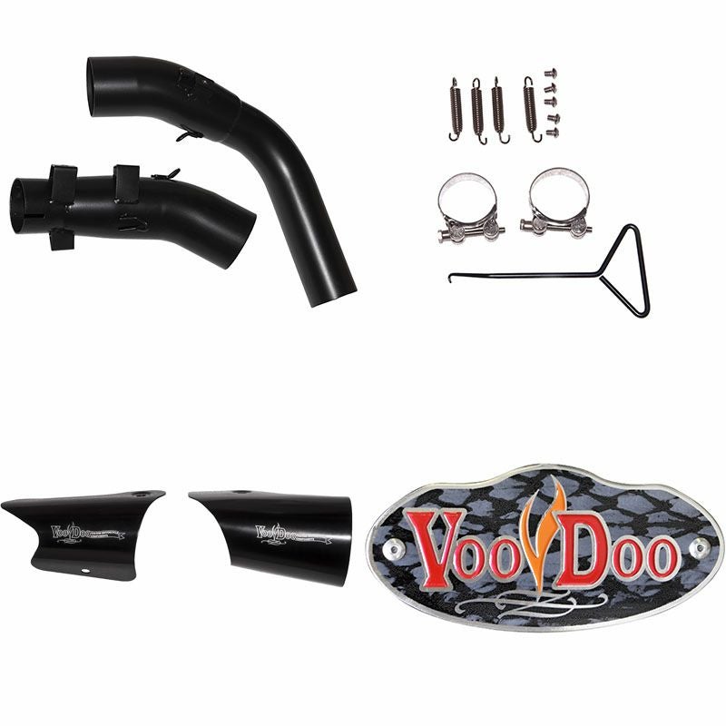 VOODOO パフォーマンス スリップオン・マフラー ブラック YZF-R1 09-14-02