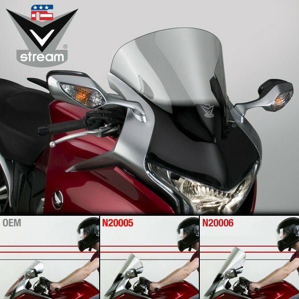 National Cycle VSTREAM ウィンドスクリーン VFR1200用 14.13インチ