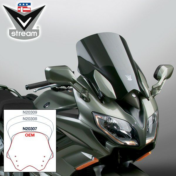 National Cycle VSTREAM ウィンドスクリーン FJR1300 17.25インチ