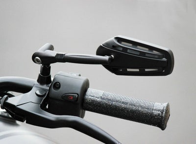 キジマ(KIJIMA) TECH01 ミラー ショートステー(110mm)　ブラック/ブラック_1