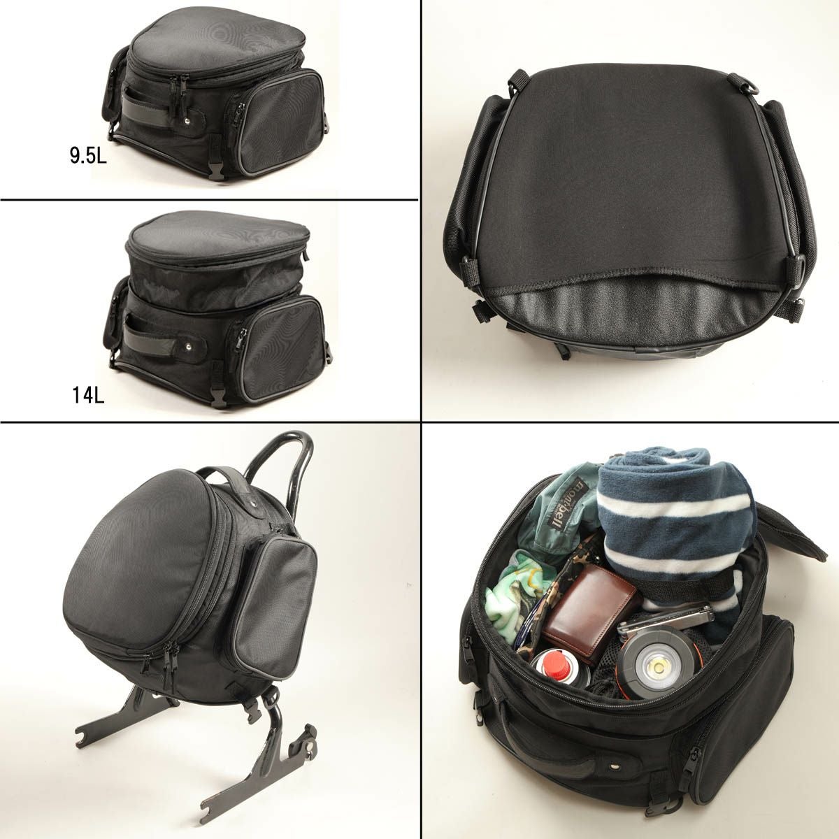 デグナー (DEGNER) NB-120 アジャスターシートバッグ ブラック-01