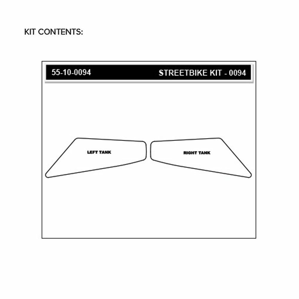 STOMPGRIP トラクションパッド (タンク)キット F800GT(ブラック)-03
