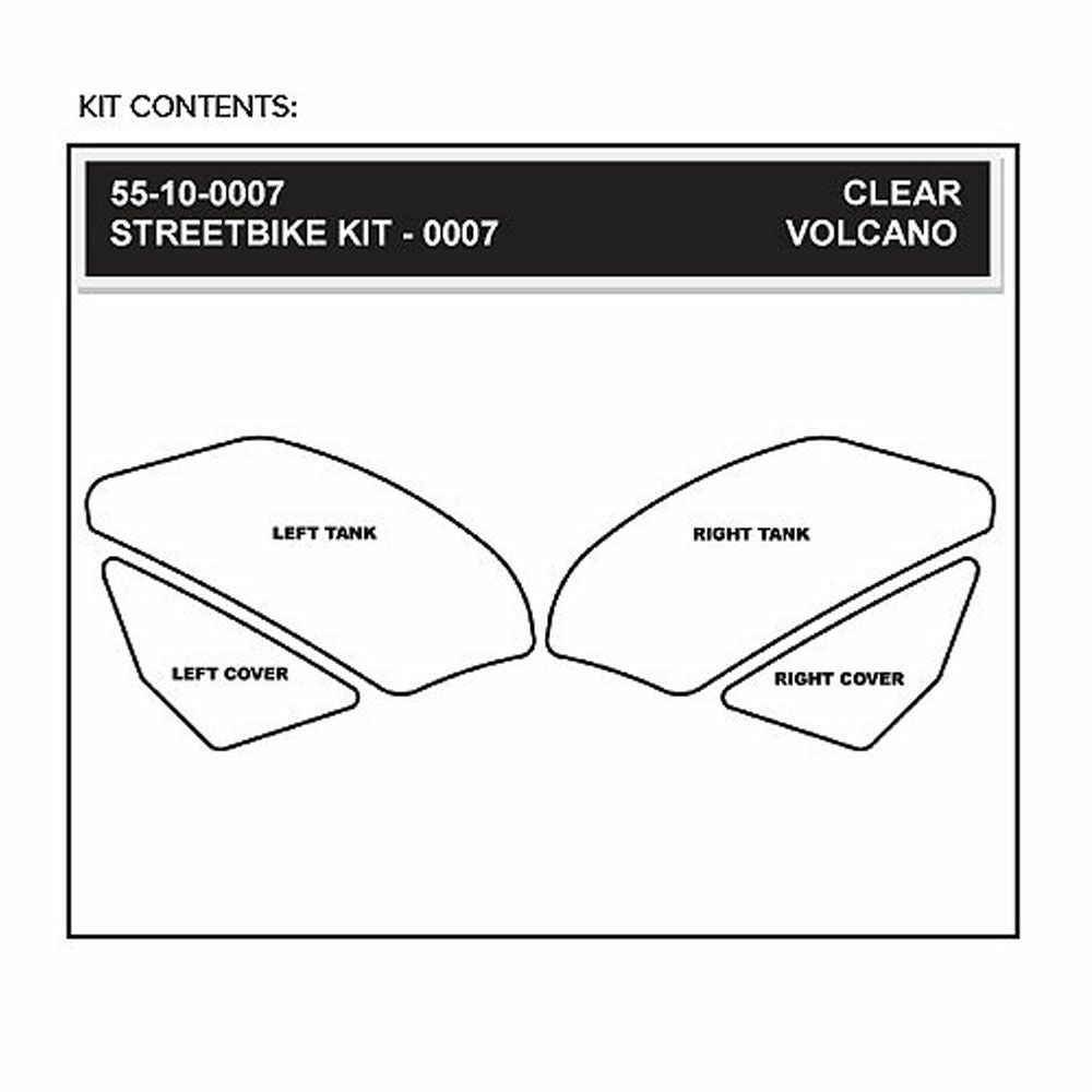 STOMPGRIP トラクションパッド(タンク)キット YZF-R1 09-14 (ブラック)-02