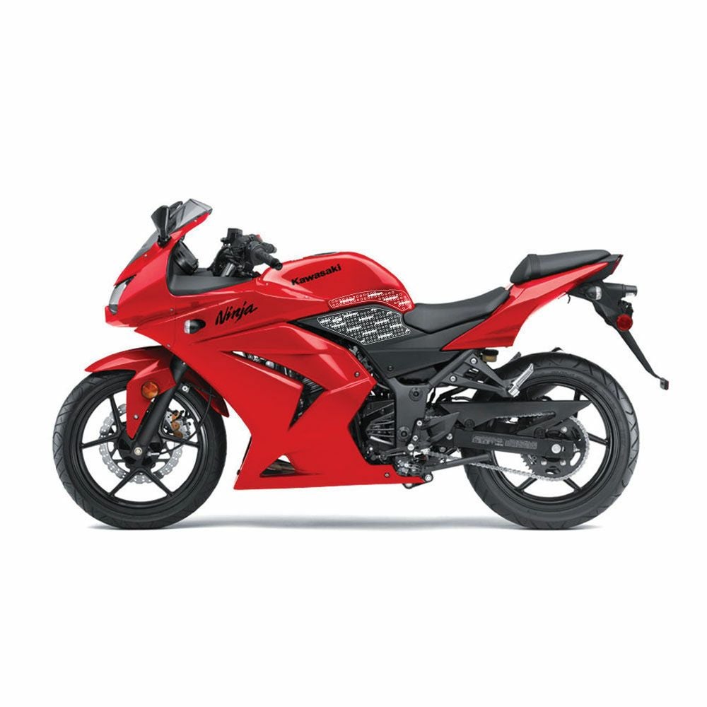 STOMPGRIP トラクションパッド(タンク)キット Ninja250R 08-12(ブラック)_3