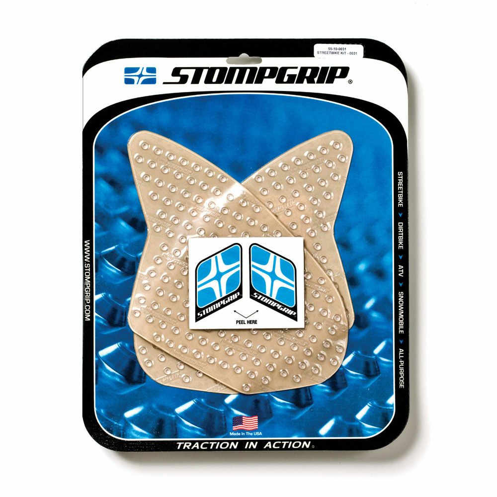 ハット STOMPGRIP トラクションパッド(タンク)キット ZX-6R/RR 05-06(クリア