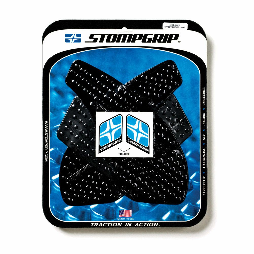 STOMPGRIP トラクションパッド(タンク)キット ZX-6R/RR 07-08(ブラック