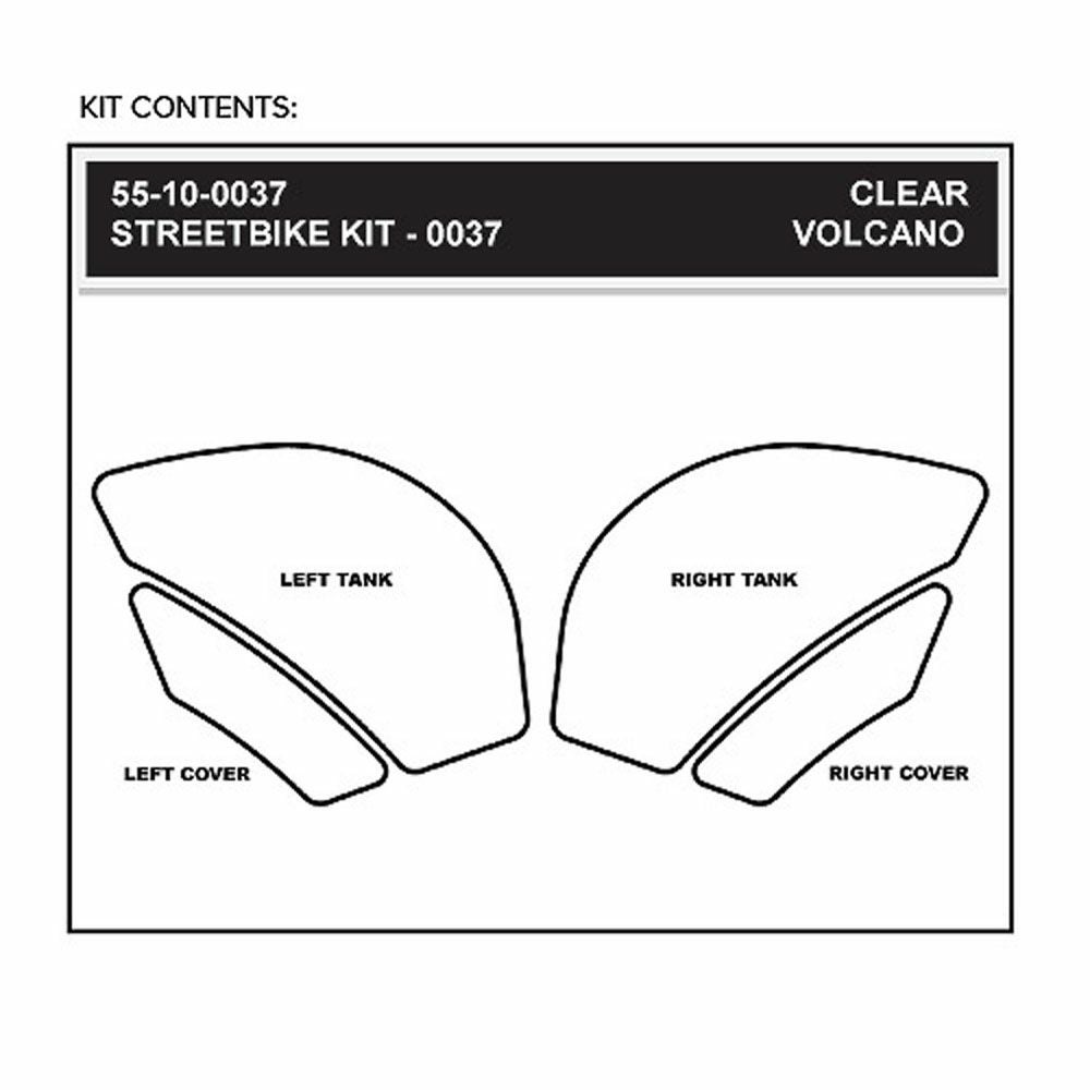 STOMPGRIP トラクションパッド(タンク)キット ZX-6R/RR 09-15(クリア)-02