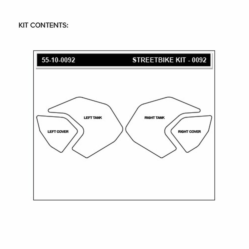 STOMPGRIP トラクションパッド (タンク)キット MT-09/FZ-09 14-15(クリア)-02