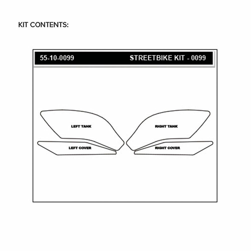 STOMPGRIP トラクションパッド (タンク)キット YZF-R1 15 (ブラック)-02