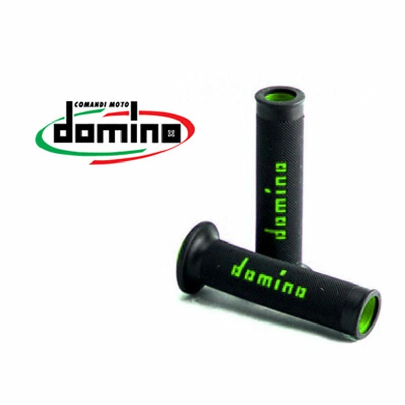 ドミノ(domino) グリップ レースタイプ ブラック/グリーン-01