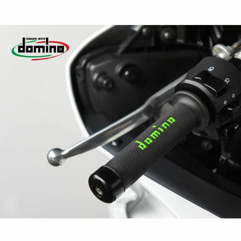 ドミノ(domino) グリップ レースタイプ ブラック/グリーン-02