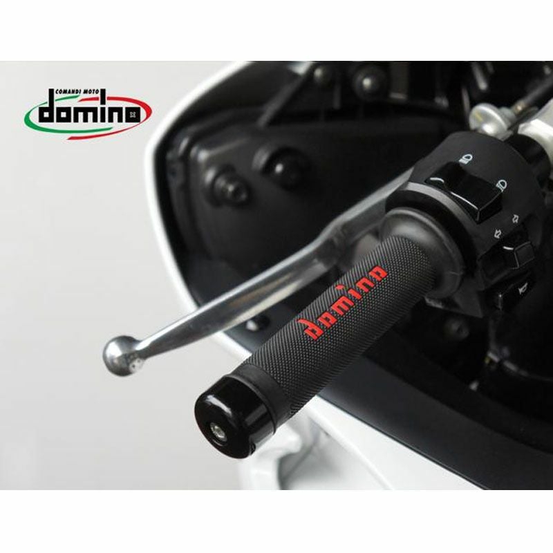 ドミノ(domino) グリップ レースタイプ ブラック/レッド-02