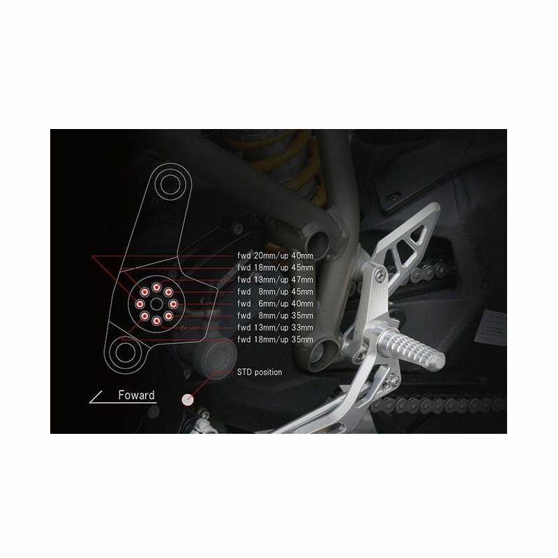 アエラ(AELLA) ライディングステップキット ポリッシュ ストリートファイター-03