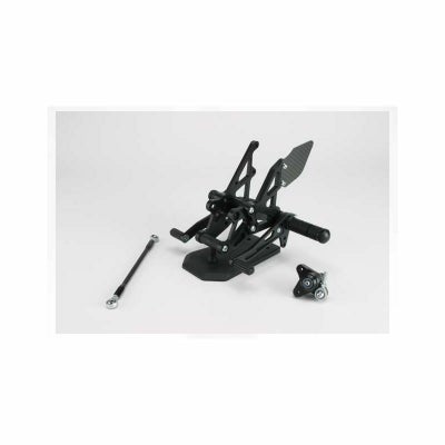T【197】ジャンク品 SPICE スパイス タクティカルステップ 3ポジション YZF-R1 04-06用 転倒 スパイス(SPICE) タクティカルステップ ブラック CBR600RR 07-12