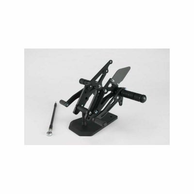 T【197】ジャンク品 SPICE スパイス タクティカルステップ 3ポジション YZF-R1 04-06用 転倒 スパイス(SPICE) タクティカルステップ ブラック CBR600RR 07-12