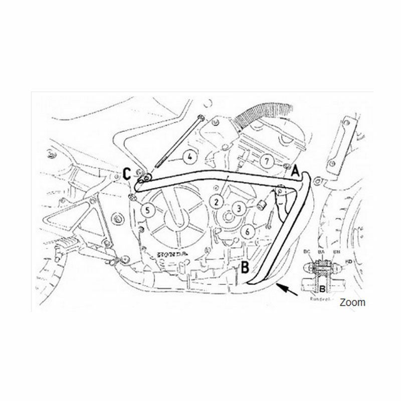 ヘプコ＆ベッカー(HEPCO＆BECKER) エンジンガード クローム CB600F ホーネット/S -02/03-06-02