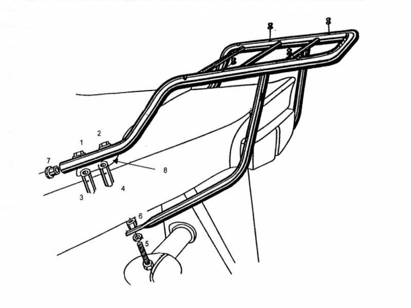 フェーリング(Fehling) トップケースキャリア Givi/Kappa (Monokey) for FZS600_1
