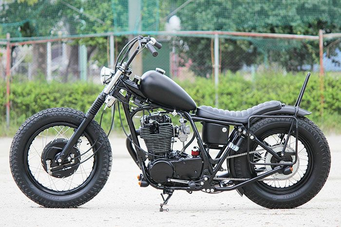 ヤマハ SR400/500 フロントフォークカバー ポリッシュ モーターロック